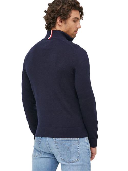 pima org ctn cashmere zip mock Tommy Hilfiger | MW0MW28049DW5.DW5